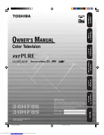 Предварительный просмотр 1 страницы Toshiba 0HF85 Owner'S Manual