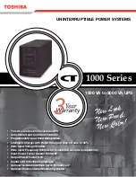 Toshiba 1000 SEREIS Brochure & Specs preview