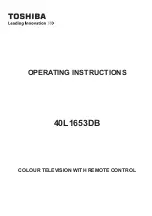 Preview for 1 page of Toshiba 10104445 Operating Instructions Manual