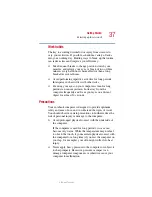 Preview for 37 page of Toshiba 1105 User Manual