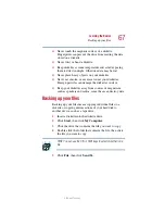 Предварительный просмотр 67 страницы Toshiba 1105 User Manual