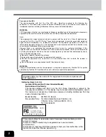 Preview for 3 page of Toshiba 120/150 Operator'S Manual