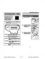 Preview for 14 page of Toshiba 1340 Operator'S Manual