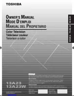 Preview for 1 page of Toshiba 13A23 Owner'S Manual