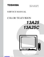 Preview for 1 page of Toshiba 13A25 Service Manual