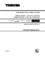 Preview for 1 page of Toshiba 1400 Plus Series Operation Manual