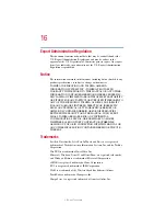 Preview for 16 page of Toshiba 1410-S105 User Manual