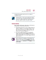 Preview for 61 page of Toshiba 1410-S105 User Manual