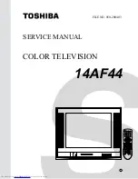 Preview for 1 page of Toshiba 14AF44 Service Manual