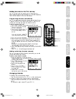 Preview for 13 page of Toshiba 14AF45C, 20AF45C Owner'S Manual