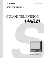 Preview for 1 page of Toshiba 14AR21 Service Manual