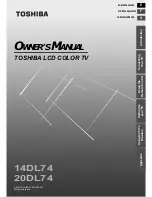 Preview for 1 page of Toshiba 14DL74 Owner'S Manual