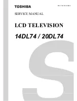 Preview for 1 page of Toshiba 14DL74 Service Manual