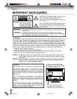 Preview for 2 page of Toshiba 14DLV75 Owner'S Manual