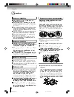 Предварительный просмотр 6 страницы Toshiba 14DLV75 Owner'S Manual