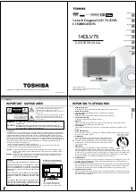 Preview for 14 page of Toshiba 14DLV75 Service Manual