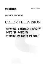 Preview for 1 page of Toshiba 14R01B Service Manual