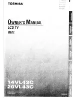 Toshiba 14VL43C Owner'S Manual preview