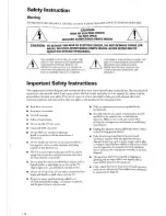 Предварительный просмотр 2 страницы Toshiba 14VL43C Owner'S Manual