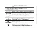 Предварительный просмотр 3 страницы Toshiba 14VL43P Service Manual