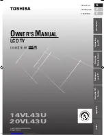 Toshiba 14VL43U Owner'S Manual preview