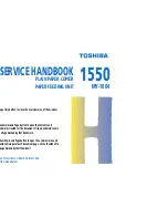 Preview for 1 page of Toshiba 1550 Service Handbook