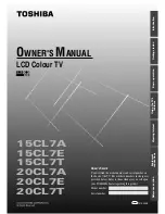 Preview for 1 page of Toshiba 15CL7A Owner'S Manual