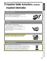 Предварительный просмотр 7 страницы Toshiba 15CL7A Owner'S Manual