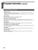 Предварительный просмотр 8 страницы Toshiba 15CL7A Owner'S Manual