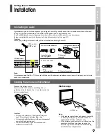 Предварительный просмотр 9 страницы Toshiba 15CL7A Owner'S Manual