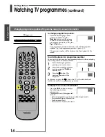 Предварительный просмотр 14 страницы Toshiba 15CL7A Owner'S Manual