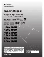 Toshiba 15CV100U Owner'S Manual preview