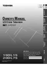 Preview for 2 page of Toshiba 15DL15 Owner'S Manual