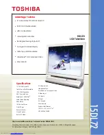 Toshiba 15DL72 Specification Sheet preview