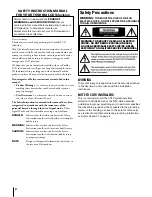 Preview for 2 page of Toshiba 15DL75 Owner'S Manual