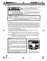 Предварительный просмотр 2 страницы Toshiba 15DLV16 Owner'S Manual