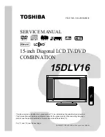 Toshiba 15DLV76 - 15" LCD TV Service Manual preview