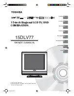Preview for 1 page of Toshiba 15DLV77 - 15" LCD TV Owner'S Manual