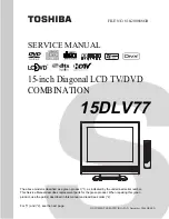 Toshiba 15DLV77 - 15" LCD TV Service Manual preview