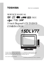 Предварительный просмотр 6 страницы Toshiba 15DLV77B Service Manual