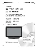 Toshiba 15DV703R Owner'S Manual предпросмотр