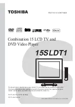 Preview for 1 page of Toshiba 15SLDT1 Manual