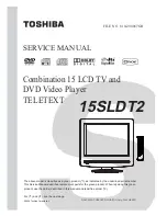 Toshiba 15SLDT2 Service Manual предпросмотр