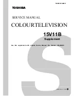 Предварительный просмотр 39 страницы Toshiba 15V11B Service Manual