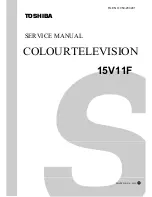 Preview for 1 page of Toshiba 15V11F Service Manual