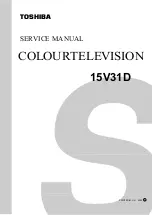 Preview for 1 page of Toshiba 15V31D Service Manual