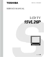 Предварительный просмотр 1 страницы Toshiba 15VL26P Service Manual