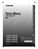 Предварительный просмотр 1 страницы Toshiba 15VL56 Owner'S Manual