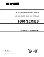 Toshiba 1600 Series Instruction Manual preview