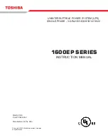 Toshiba 1600EP Series Instruction Manual preview